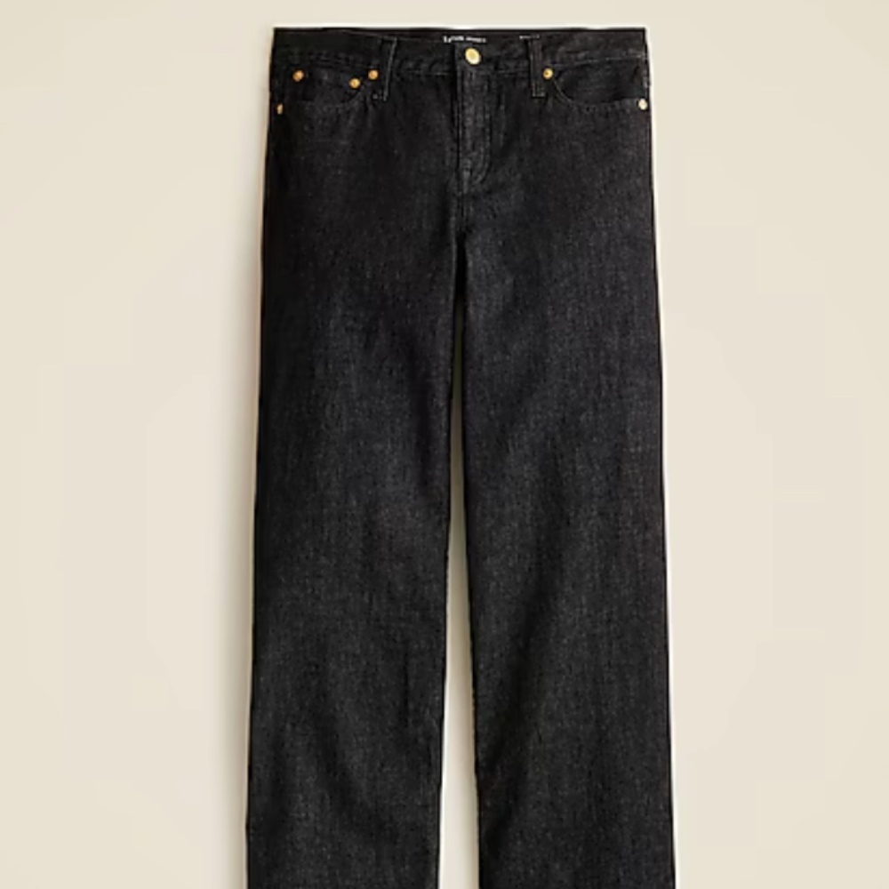 J Crew Lower-rise Wide-leg Jean